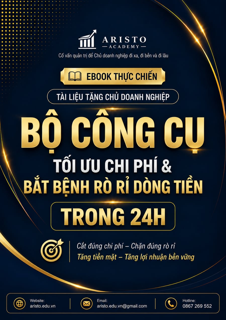 Bìa ebook Bộ công cụ Tối ưu chi phí & Bắt bệnh rò rỉ dòng tiền trong 24H